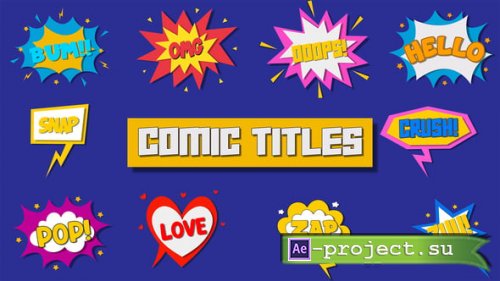 Videohive - 10 Comics Titles - 57354429 - Project for After Effects