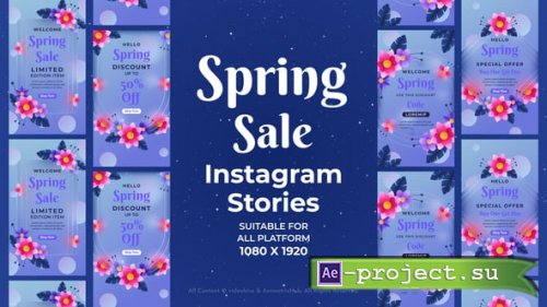 Videohive - Spring Sale Instagram Stories - 57365695 - Project for After Effects