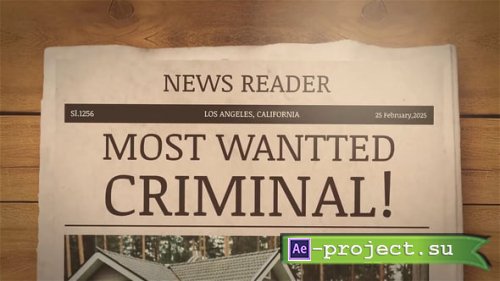 Videohive - Cinematic Newspaper - 57365132 - Project for After Effects