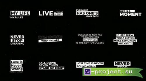 Videohive - Titles - 53637294 - Project for After Effects