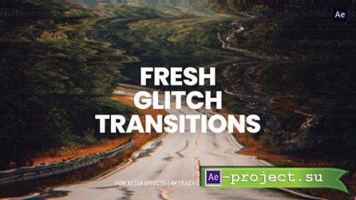 Videohive - Glitch Transitions For After Effects - 57393594 - Project for After Effects