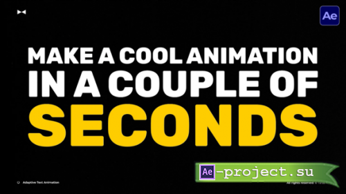 Videohive - Adaptive Text Animation  AE - 57388678 - Project for After Effects