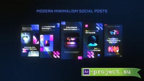 Videohive - Modern Minimalism Social Posts - 57397273 - Project for After Effects