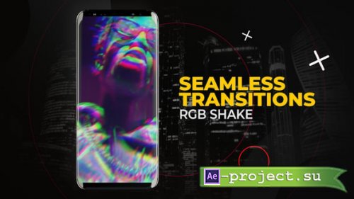 Videohive - Vertical RGB Shake Transitions | After Effects - 57398457 - Project for After Effects