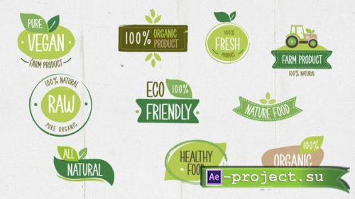 Videohive - Vegan Eco Nature Farm Organic Titles - 57396014 - Project for After Effects