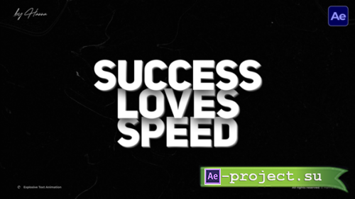 Videohive - Explosive Text Animation  AE - 57399949 - Project for After Effects