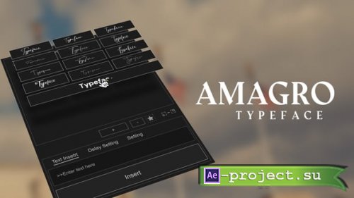 Videohive - Animated Typeface - Amagro - 57420181 - Project for After Effects