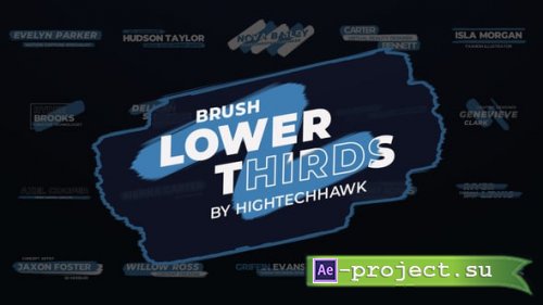 Videohive - Brush Lower Thirds - 57412002 - Project for After Effects