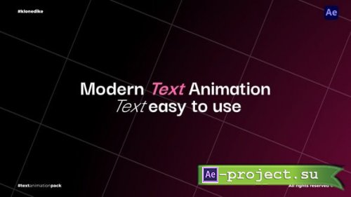 Videohive - Text Animation - 57567019 - Project for After Effects