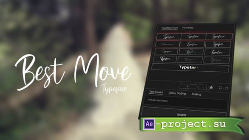 Videohive - Animated Typeface - Best Move - 57574934 - Project for After Effects