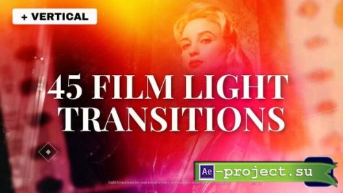 Videohive - Film Light Transitions - 57575627 - Project for After Effects