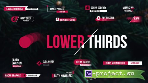 Videohive - Lower Thirds // with Ball Animation // and More - 57566695 - Project for After Effects