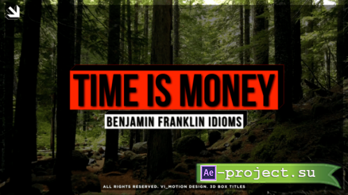 Videohive - 3D Box Titles - 57574596 - Project for After Effects