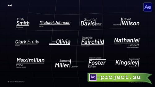 Videohive - Lower Thirds Minimal  AE - 57576531 - Project for After Effects