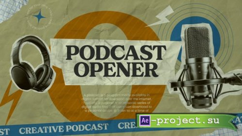 Videohive - Podcast Opener Collage Style - 57597347 - Project for After Effects