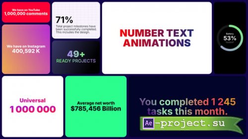 Videohive - Number Counter Animation - 57579229 - Project for After Effects