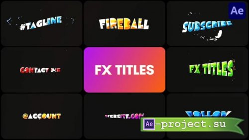 Videohive - Colorful Flash FX Titles | After Effects - 57606881 - Project for After Effects