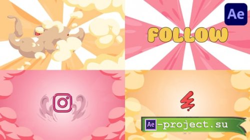 Videohive - Smoke Anime Clouds Logo | After Effects - 57607031 - Project for After Effects