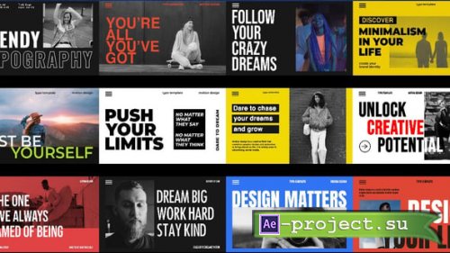 Videohive - Typography Slides - 57617346 - Project for After Effects