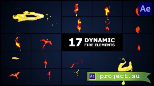 Videohive - Dynamic Fire Elements | After Effects - 57625659 - Project for After Effects