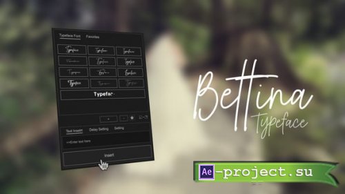 Videohive - Animated Typeface - Bettina Signature - 57644194 - Project for After Effects