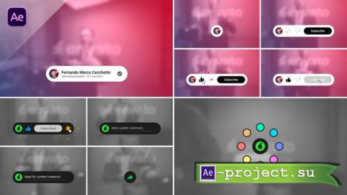Videohive - YouTube Channel Elements - 57696176 - Project for After Effects