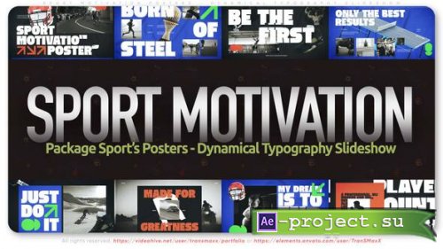 Videohive - Sport Motivation Posters - Dynamical Typography Slideshow - 57678271 - Project for After Effects