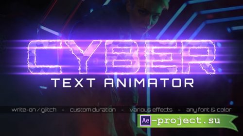 Videohive - Cyberpunk Text Animator - 57644463 - DaVinci Resolve Templates