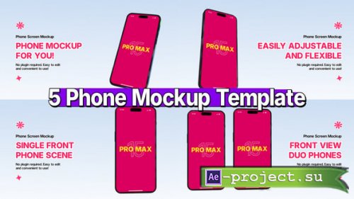 Videohive - Phone Mockup Pack - 57674915 - Project for After Effects