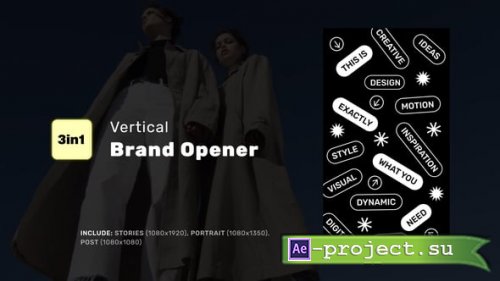 Videohive - Vertical Brand Opener - 57813637 - Project for After Effects