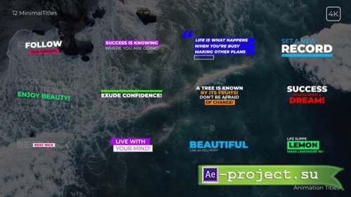 Videohive - Minimal Titles - 57818294 - Project for After Effects