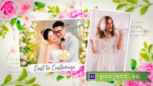 Videohive - Floral Wedding Photo Slideshow | MOGRT - 57771731 - Premiere Pro Templates
