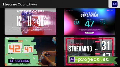 Videohive - Stream Countdown - 57813525 - Project for After Effects