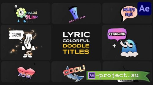 Videohive - Lyric Colorful Doodle Titles | After Effects - 57812957 - Project for After Effects