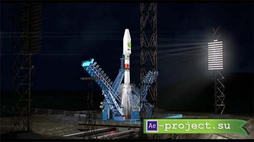 Videohive - Night Rocket Launch - 16614161 - Project for After Effects
