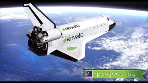 Videohive - Space Shuttle over Earth - 16827680 - Project for After Effects
