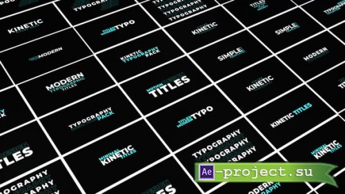 Videohive - Kinetic Titles - 57828521 - Project for After Effects