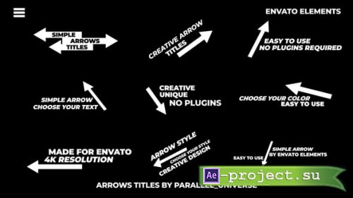 Videohive - Arrows Titles | AE - 57841928 - Project for After Effects