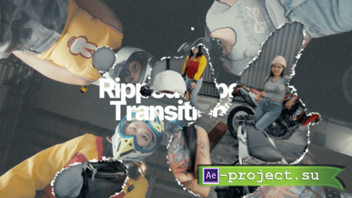 Videohive - Ripped Paper Transitions - 57827122 - Project for After Effects