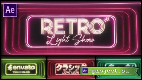 Videohive - Retro Neon Light Logo - 57784876 - Project for After Effects