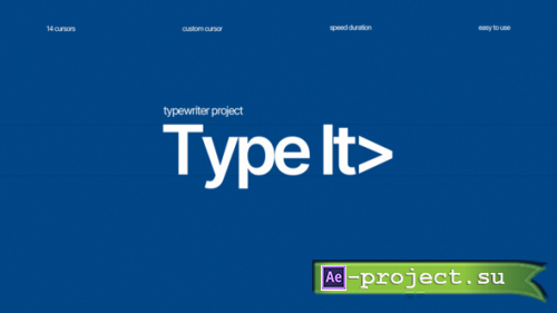 Videohive - Type It - 57827969 - Project for After Effects