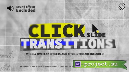 Videohive - Click Transitions - 57851625 - Project for After Effects