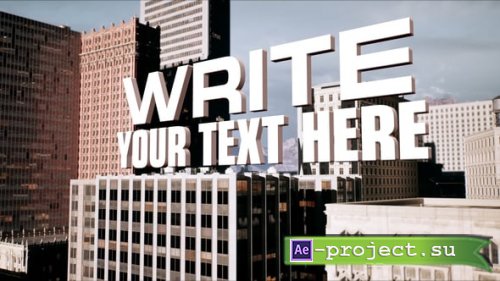 Videohive - City 3D Titles - 45207266 - Project for After Effects