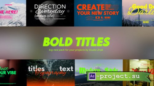 Videohive - Bold Titles - 56148096 - Project for After Effects