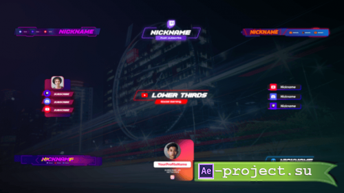 Videohive - Gaming Social Lower Thirds | Premiere Pro - 55002356 - Premiere Pro Templates
