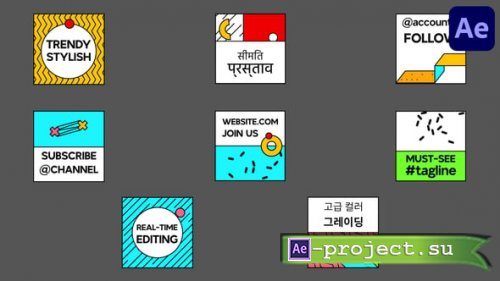 Videohive - Stylish Shapes Titles for After Effects - 57859453 - Project for After Effects