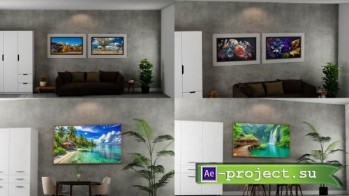 Videohive - Poster Frame in the Room Mockup - 57223273 - Project for After Effects