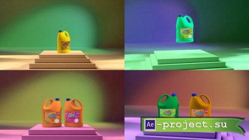 Videohive - Dishwashing liquid bottle mockup - 57326989 - Project for After Effects