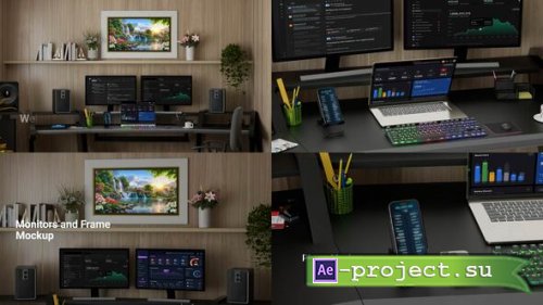 Videohive - Laptop,Phone and Monitor Mockups Promo - 57264687 - Project for After Effects