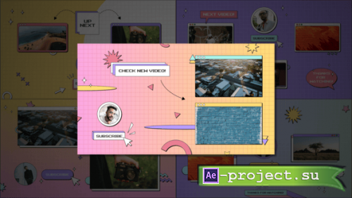 Videohive - Y2K Youtube Endscreens - 57866100 - Project for After Effects